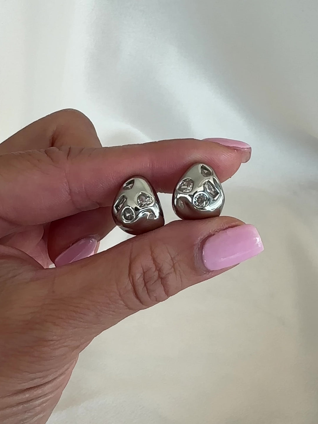 Elasisters Ginny Studs - Silver