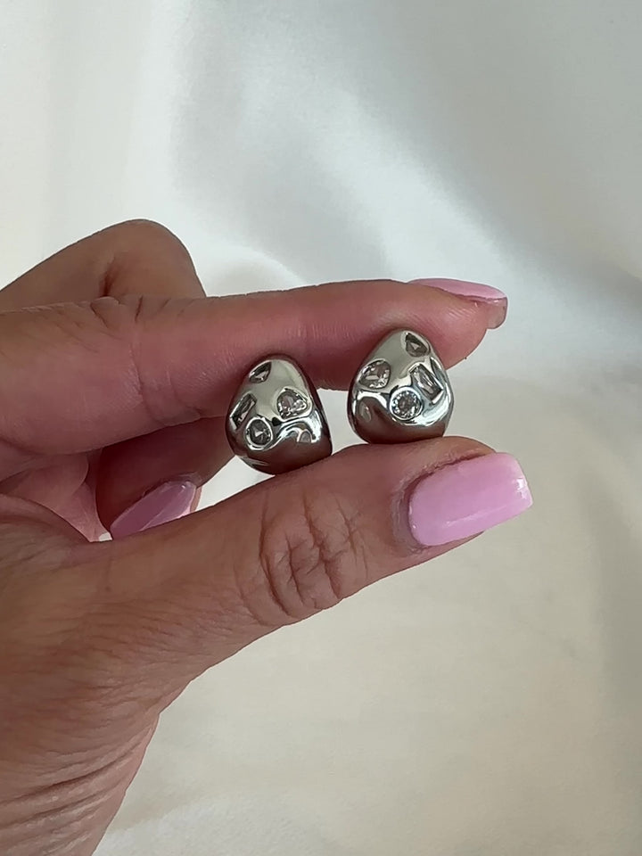 Elasisters Ginny Studs - Silver