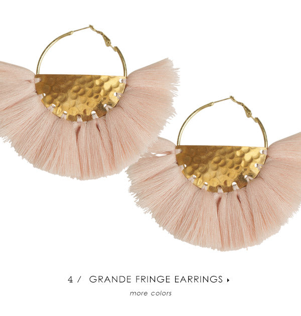 Elasisters Grande Fringe Earrings