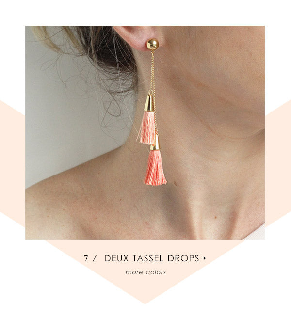 Elasisters Deux Tassel Earrings