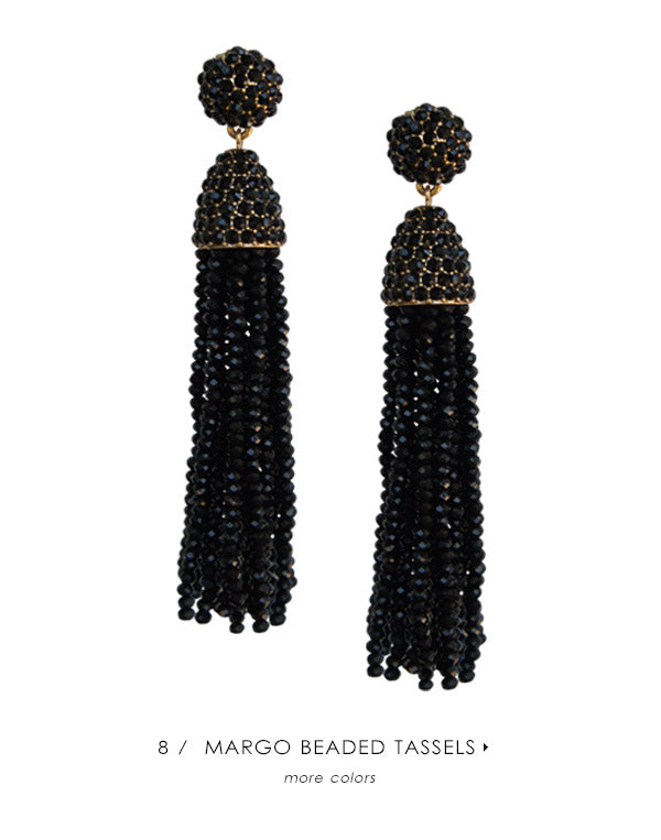 Elasisters Margo Beaded Tassel Earrings