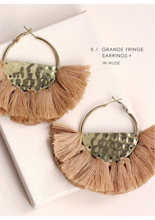 7 Earrings You Need for Fall: Grande Fringe Earrings
