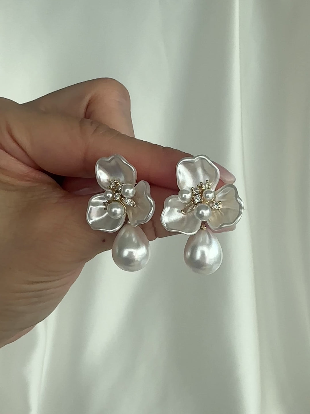 Elasisters Eden Floral Statement Earrings