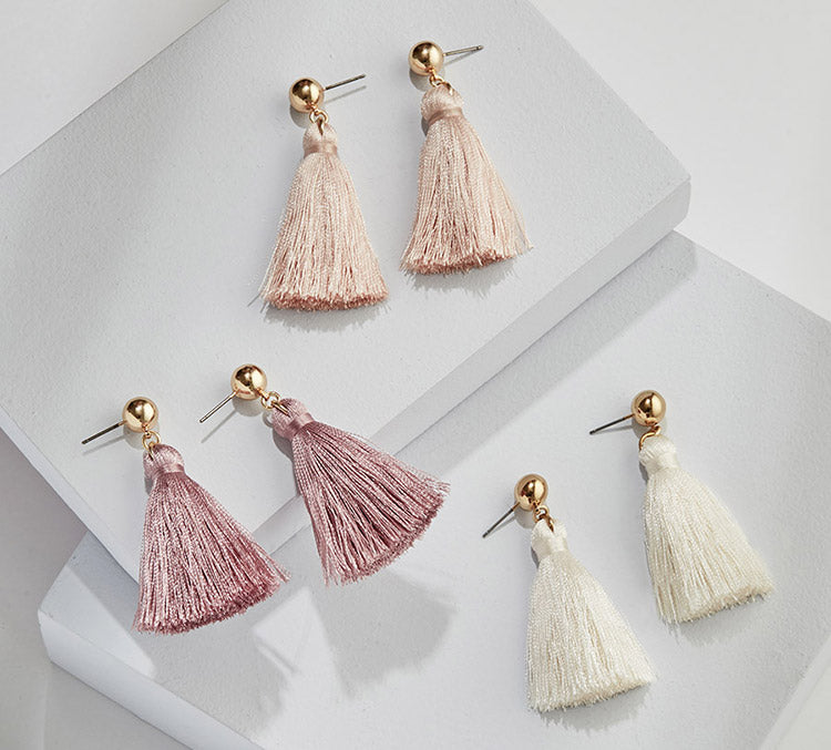 Elasisters Mini Tassel Earrings
