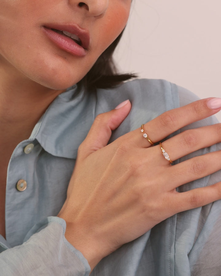 Elasisters Maeve and Tayden Stackable Rings