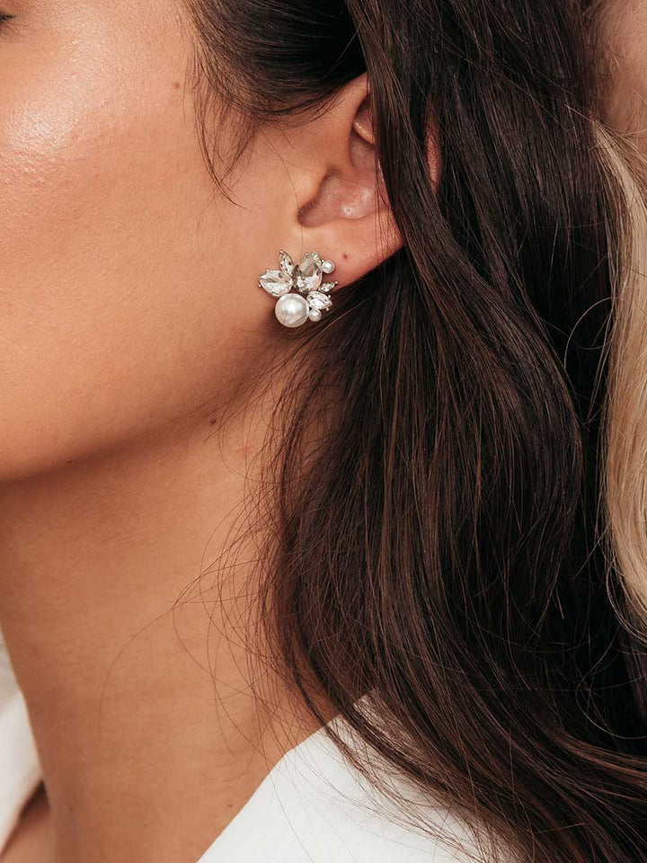 Elasisters Bordeaux Stud Earrings