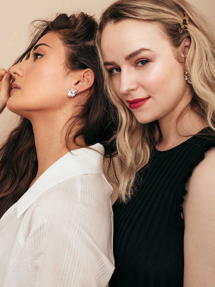 Elasisters Bordeaux Stud Earrings