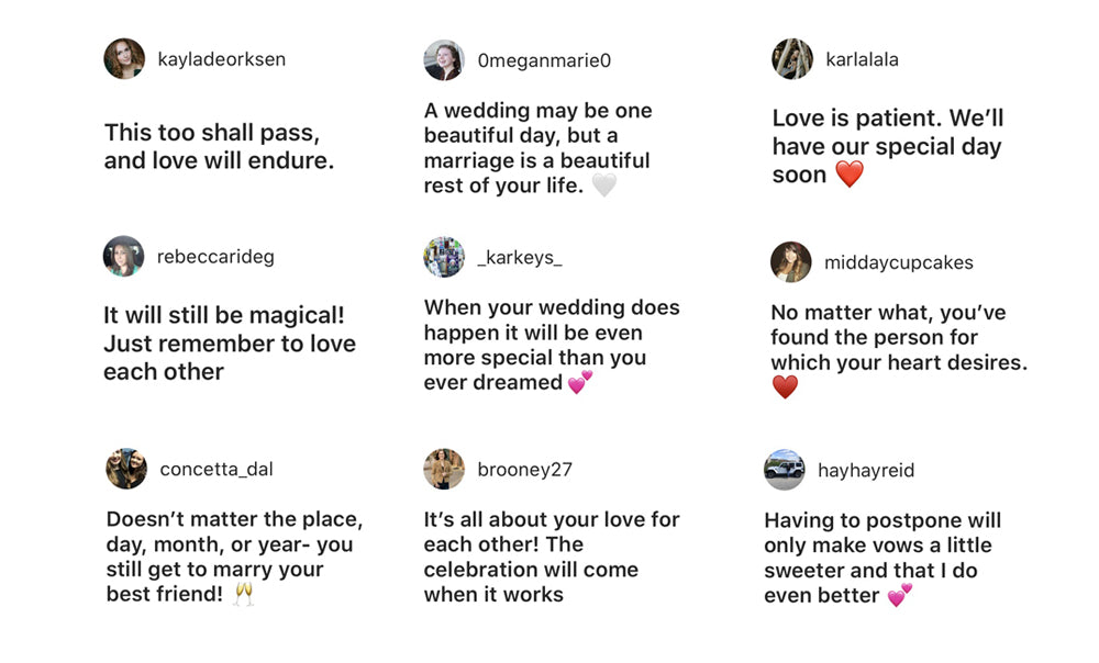 Positive words from Elasisters Brides