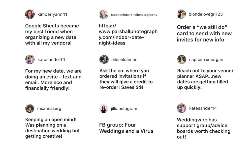 Tips from Elasisters Brides