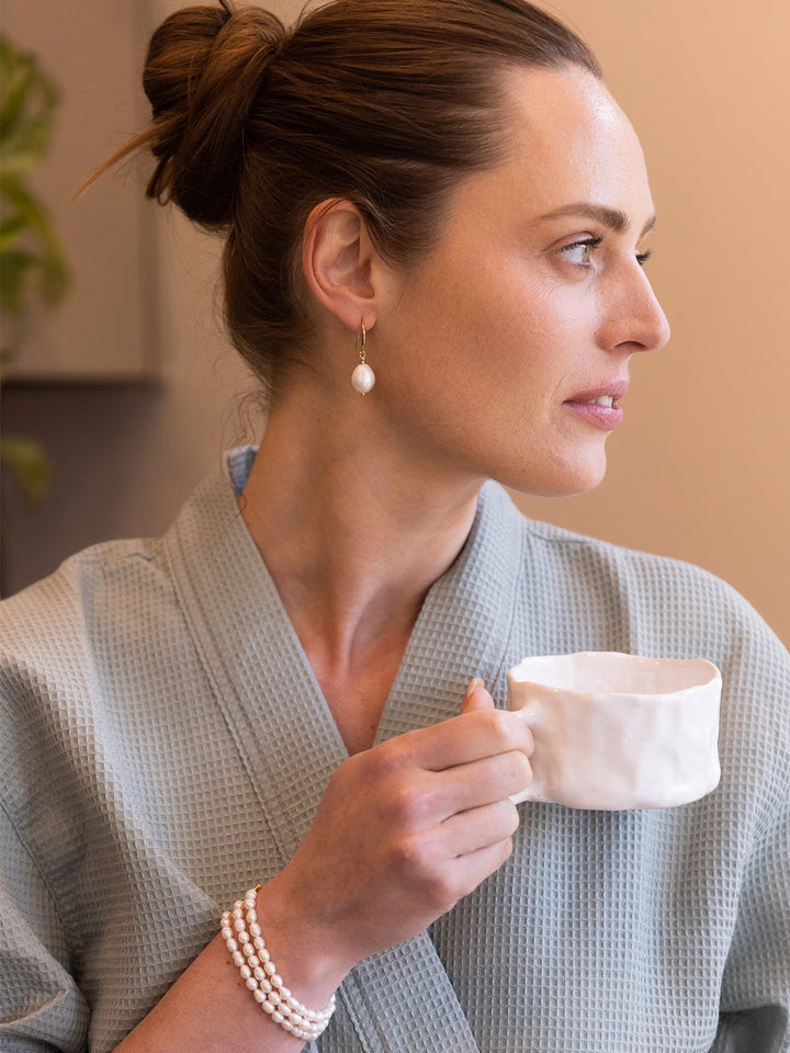 Elasisters Prado Freshwater Pearl Drop Earrings