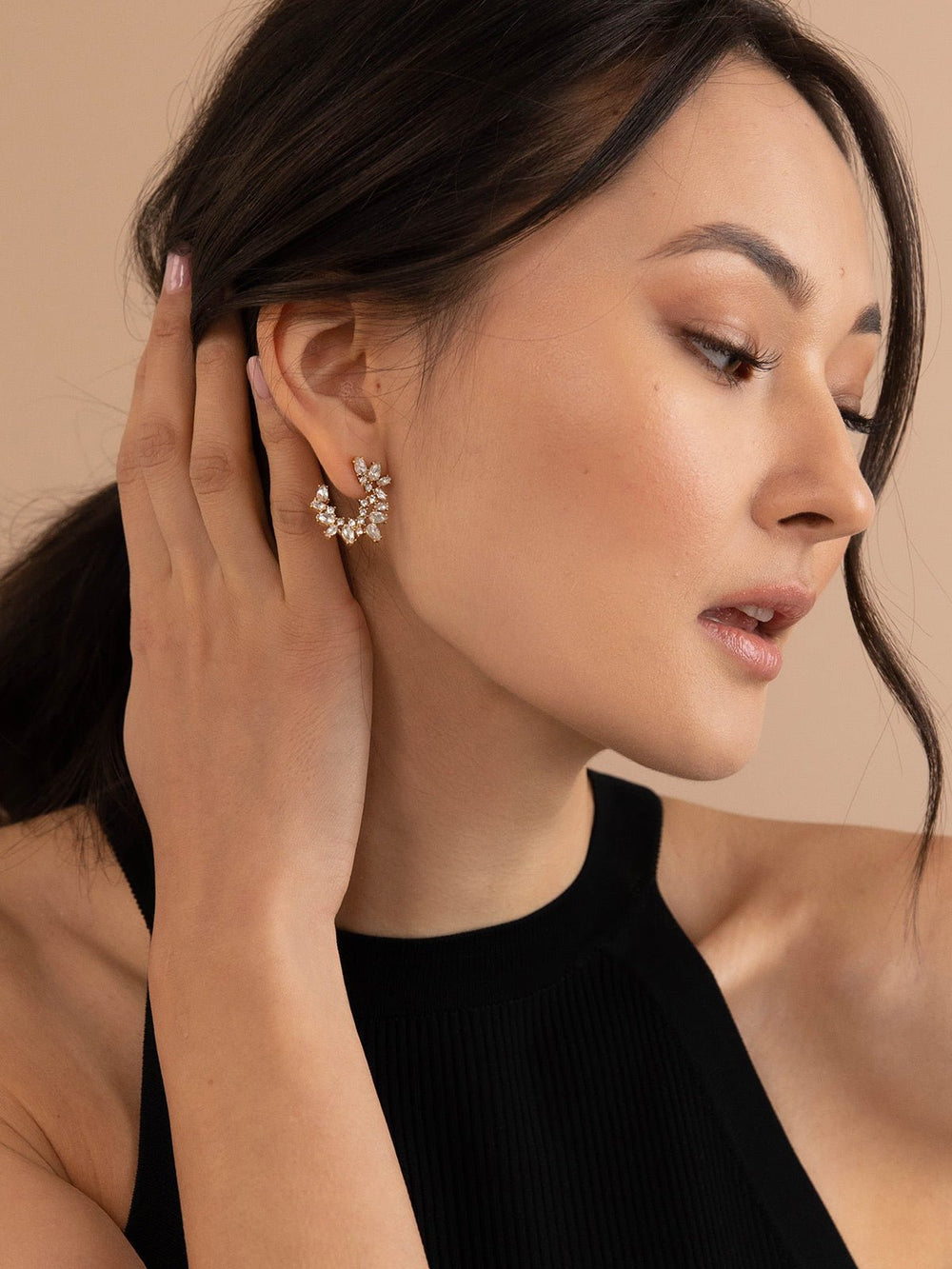 Elasisters Lupe Crescent Studs