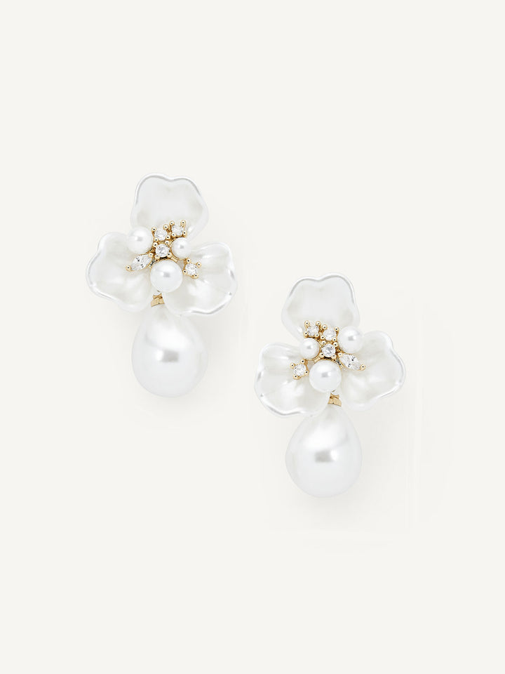Elasisters Eden Floral Statement Earrings