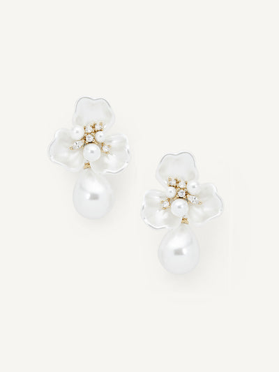 Elasisters Eden Floral Statement Earrings