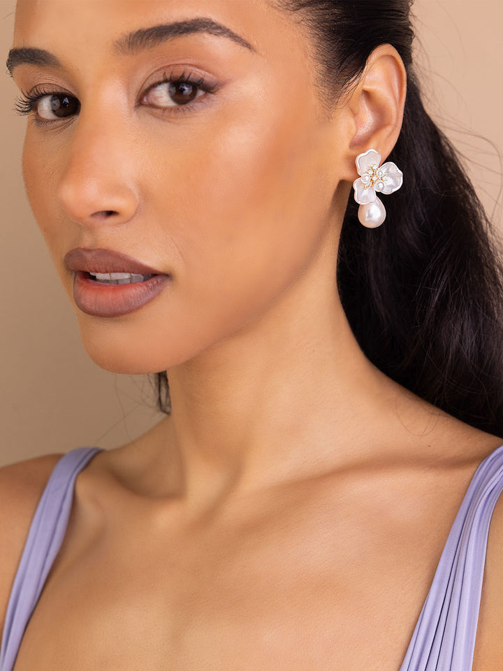 Elasisters Eden Floral Statement Earrings