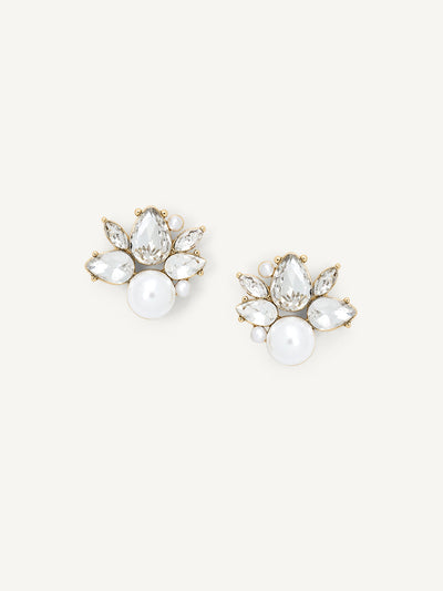 Elasisters Bordeaux Stud Earrings