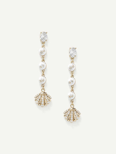 Elasisters Sereia Shell Drop Earrings