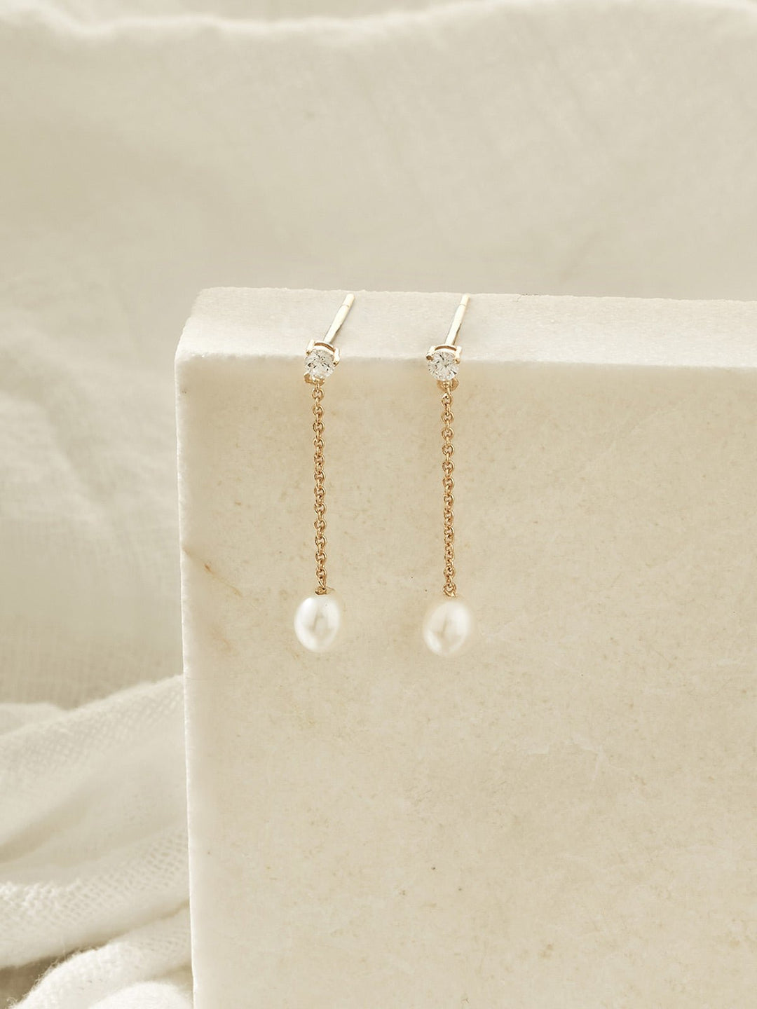 Elasisters Ellis Freshwater Pearl Drop Earrings