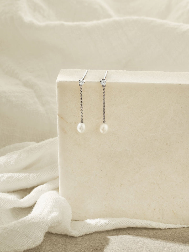 Elasisters Ellis Freshwater Pearl Drop Earrings