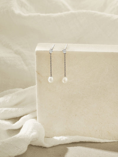 Elasisters Ellis Freshwater Pearl Drop Earrings