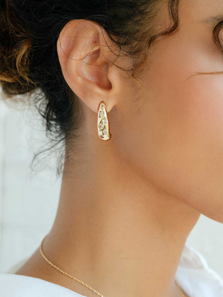 Elasisters Ren Hoops - Gold