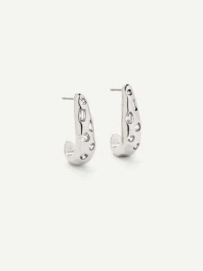 Elasisters Ren Hoops - Silver