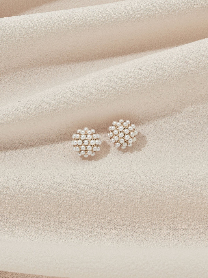 Elasisters Mini Pearl Pave Studs