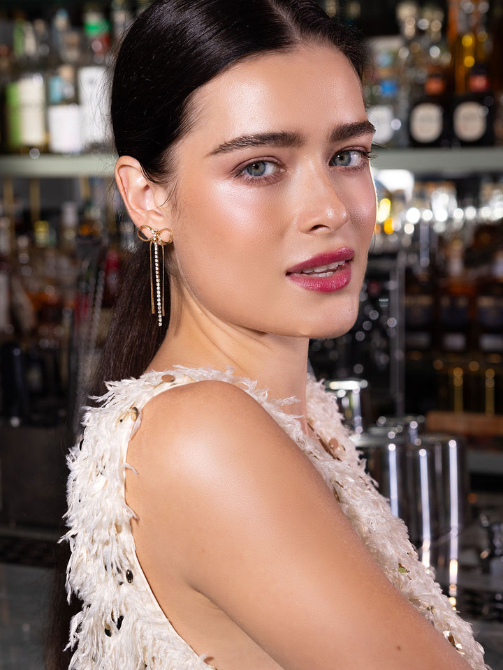 Elasisters Selene Bow Earrings