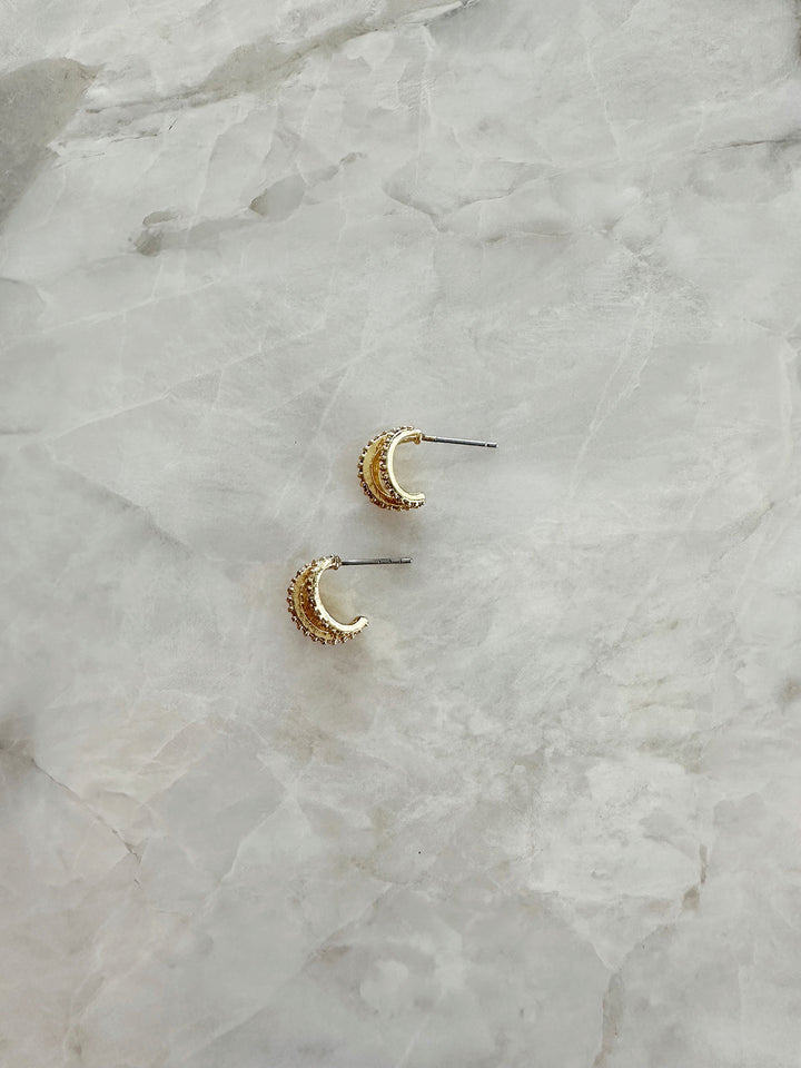 Elasisters Harper Huggie Hoop Earrings