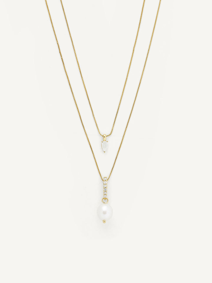 Elasisters Alaia Layered Pendant Necklace