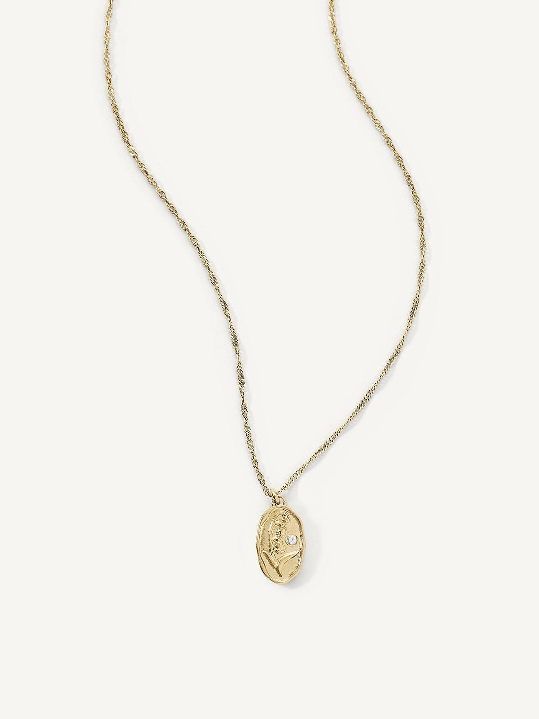 Elasisters May Lily of the Valley Birthday Flower Pendant Necklace