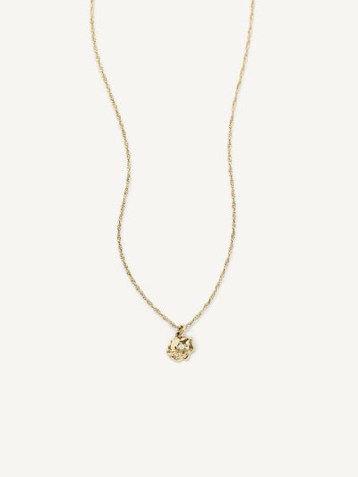 Elasisters August Poppy Birthday Flower Pendant Necklace