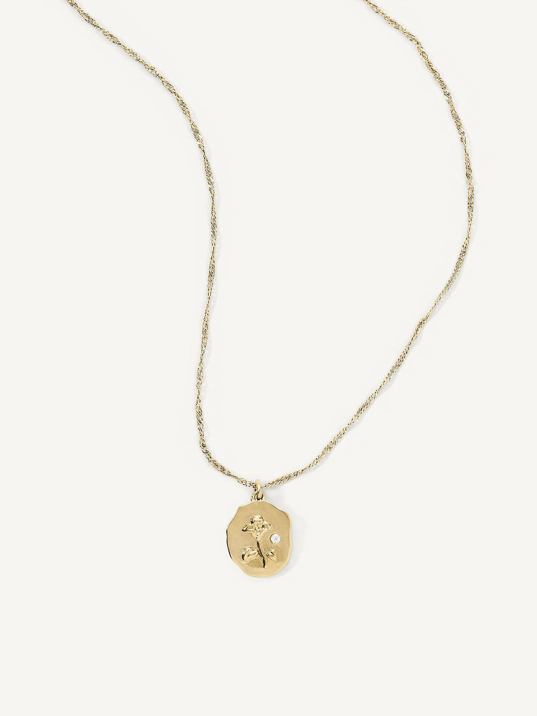 Elasisters September Morning Glory Birthday Flower Pendant Necklace