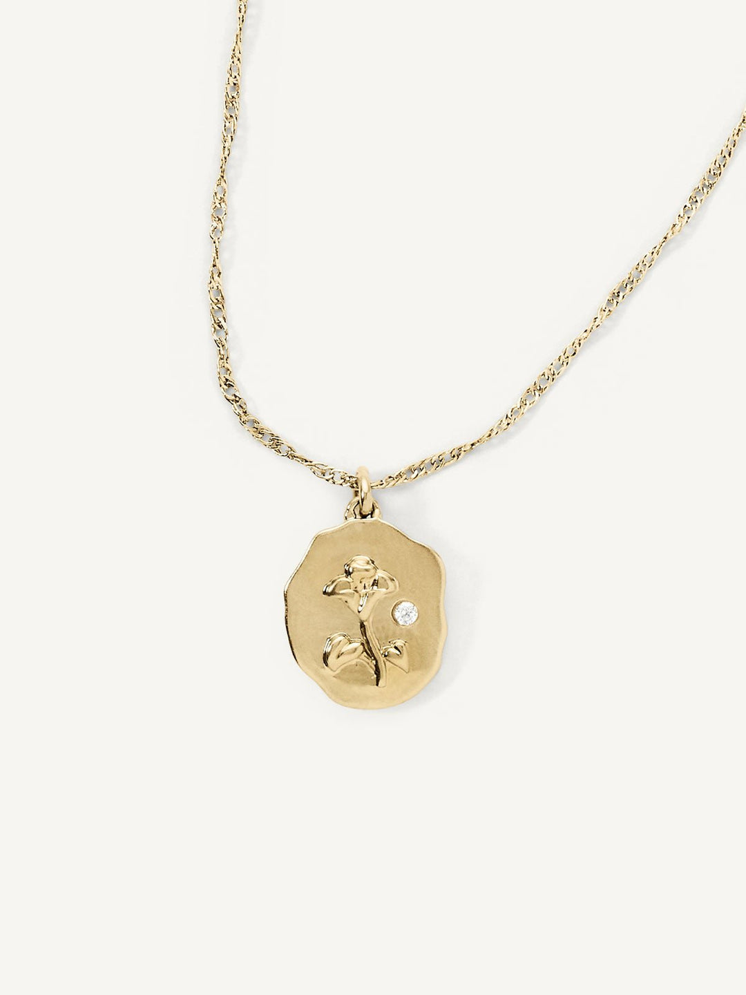 Elasisters September Morning Glory Birth Flower Pendant Necklace