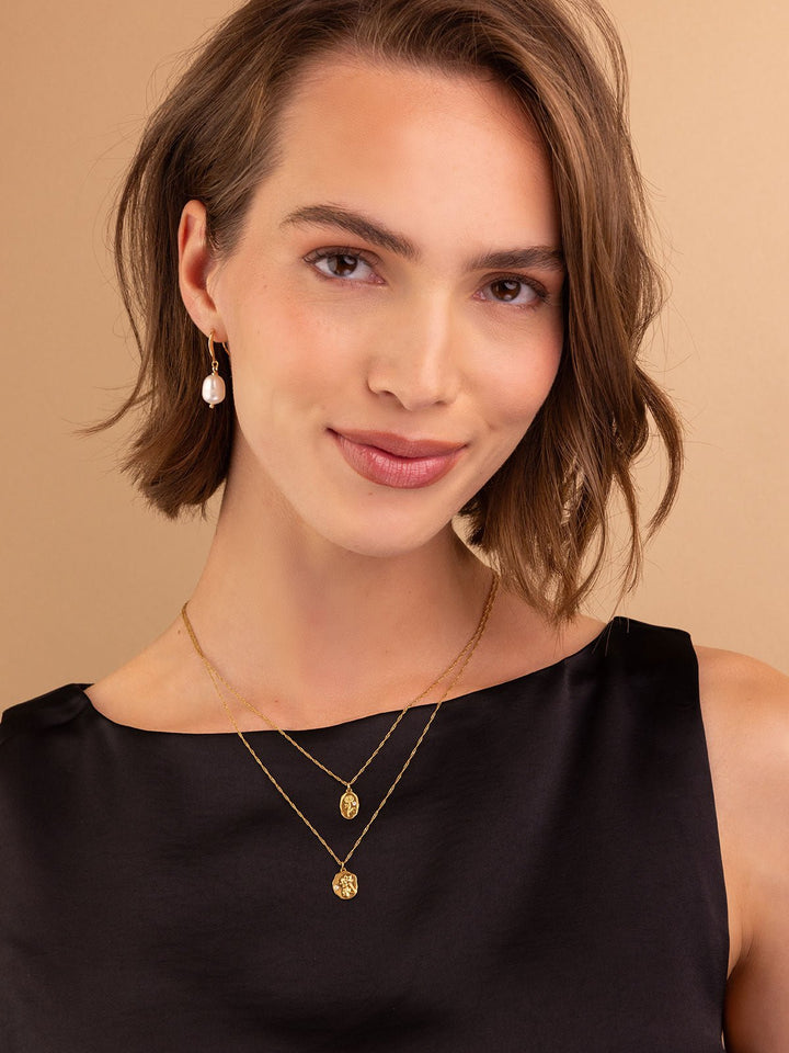 Elasisters July Water Lily and October Marigold Birthflower Pendant Necklace