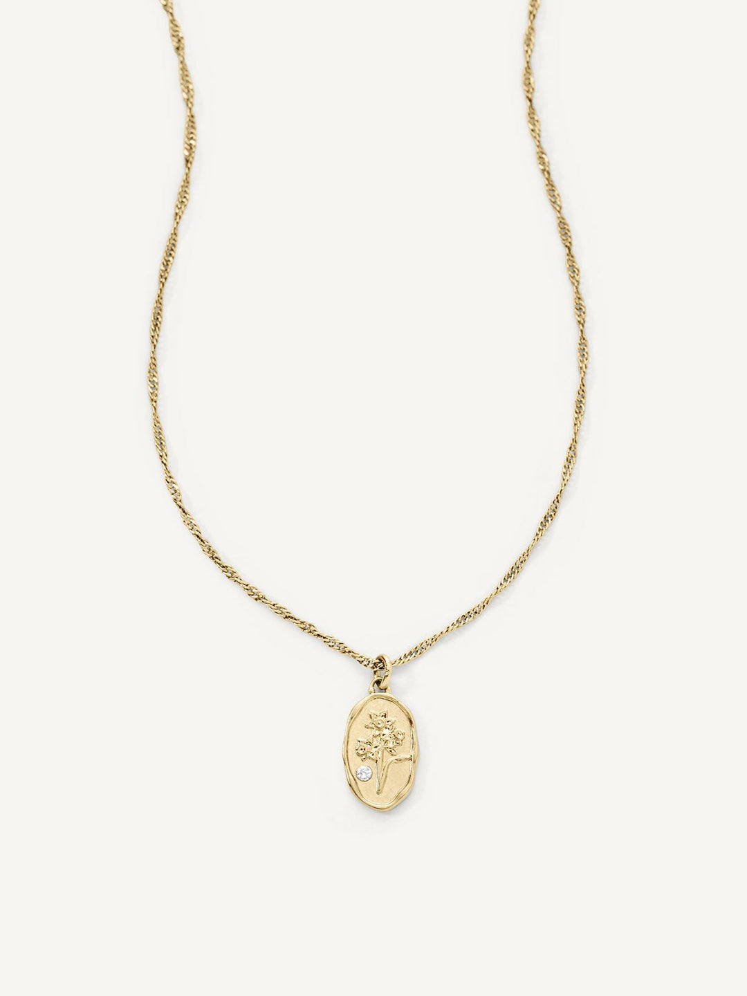 Elasisters December Narcissus Birthday Flower Pendant 