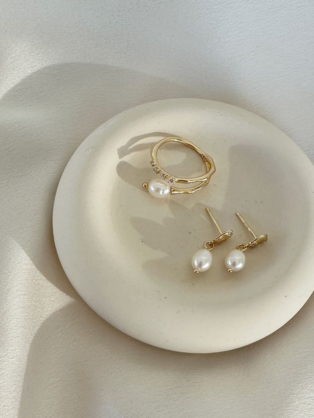 Elasisters Daphne Earrings & Jodie Ring (Demi-Fine)