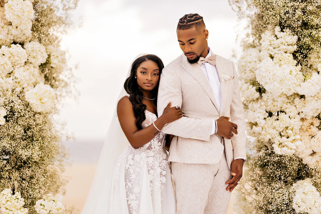 Get the look: Simone Biles Wedding Jewelry